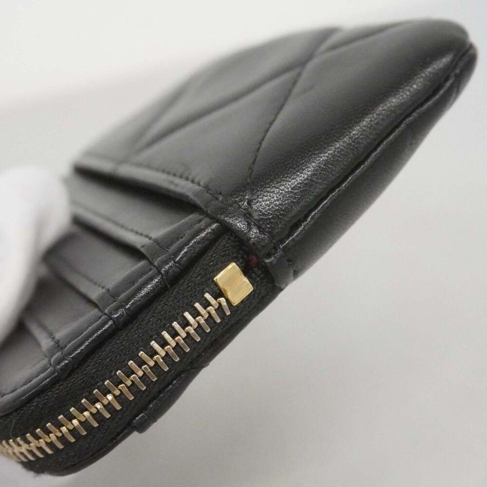 CHANEL Black Lambskin Leather Wallet - Picture 6 of 8